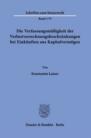 Die Verfassungsmäßigkeit der Verlustverrechnungsbeschränkungen bei Einkünften aus Kapitalvermögen.