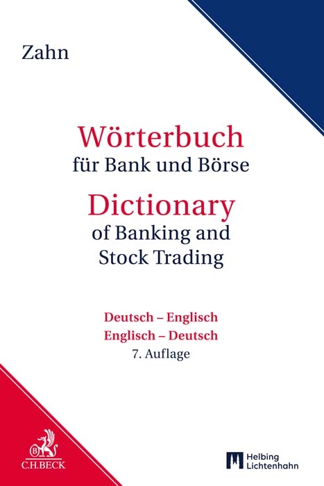 W&ouml;rterbuch f&uuml;r Bank und B&ouml;rse - Hans Zahn