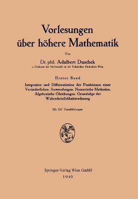 Integration und Differentiation der Funktionen einer Veränderlichen