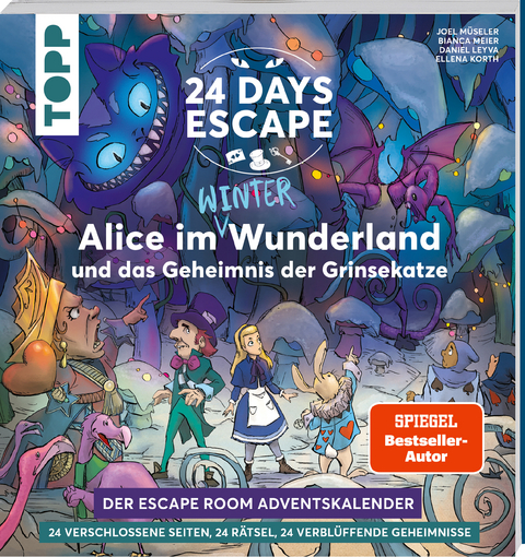 24 DAYS ESCAPE &ndash; Der Escape Room Adventskalender: Alice im Wunderland und das Geheimnis der Grinsekatze - Joel M&uuml;seler