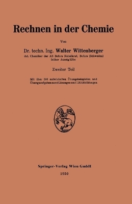 Rechnen in der Chemie - Walter Wittenberger