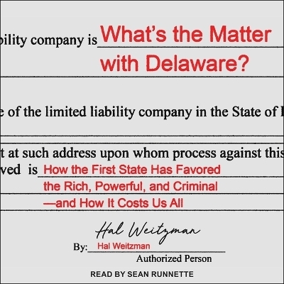 What's the Matter with Delaware? - Hal Weitzman