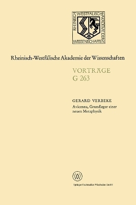 Avicenna, Grundleger einer neuen Metaphysik