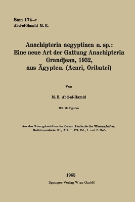 Anachipteria aegyptiaca n. sp.