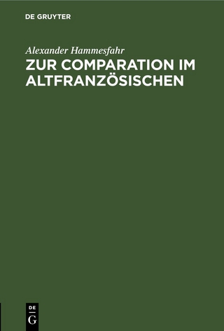 Zur Comparation im Altfranzösischen
