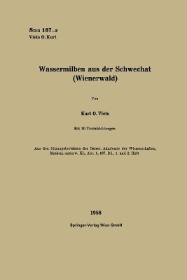 Wassermilben aus der Schwechat (Wienerwald) - Kurt Otto Viets