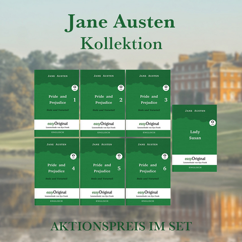 Jane Austen Kollektion Softcover (B&uuml;cher + Audio-Online) - Lesemethode von Ilya Frank - Zweisprachige Ausgabe Englisch-Deutsch - Jane Austen