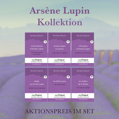 Ars&egrave;ne Lupin Kollektion (B&uuml;cher + Audio-Online) - Lesemethode von Ilya Frank - Maurice Leblanc