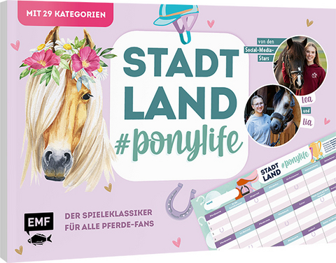 Stadt, Land, # ponylife &ndash; Der Spieleklassiker f&uuml;r alle Pferde-Fans - Lea Schirdewahn, Lia Beckmann