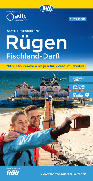 Rügen Fischland-Darß, 1:75.000, reiß- und wetterfest, E-Bike-geeignet, GPS-Tracks-Download - Allgemeiner Deutscher Fahrrad-Club e.V.