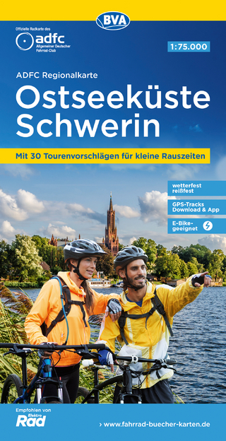 Ostseeküste Schwerin, 1:75.000, reiß- und wetterfest, E-Bike-geeignet, GPS-Tracks-Download