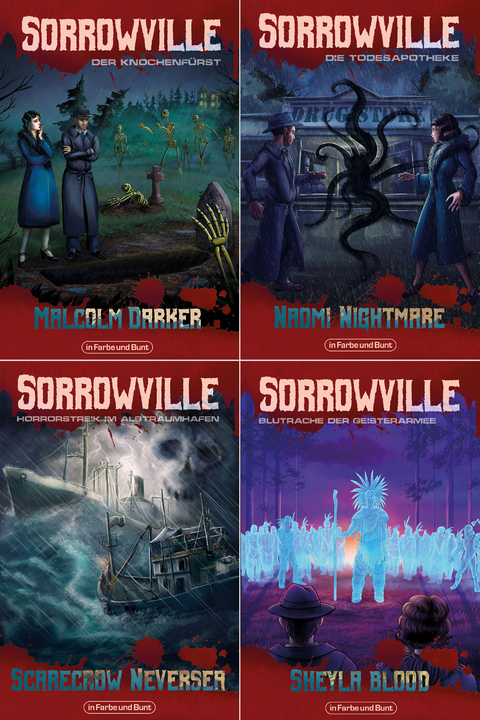 Sorrowville - Das Bundle - Malcolm Darker, Henning M&uuml;tzlitz, Jacqueline Mayerhofer, Sheyla Blood, Mike Krzywik-Gro&szlig;, Scarecrow Neversea, Michaela Harich, Naomi Nightmare