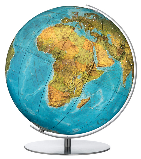 Tischglobus COLUMBUS DUO Regent &Oslash; 40 cm mit Kristallglaskugel