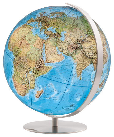 Tischglobus COLUMBUS DUO Regent &Oslash; 34 cm mit Kristallglaskugel