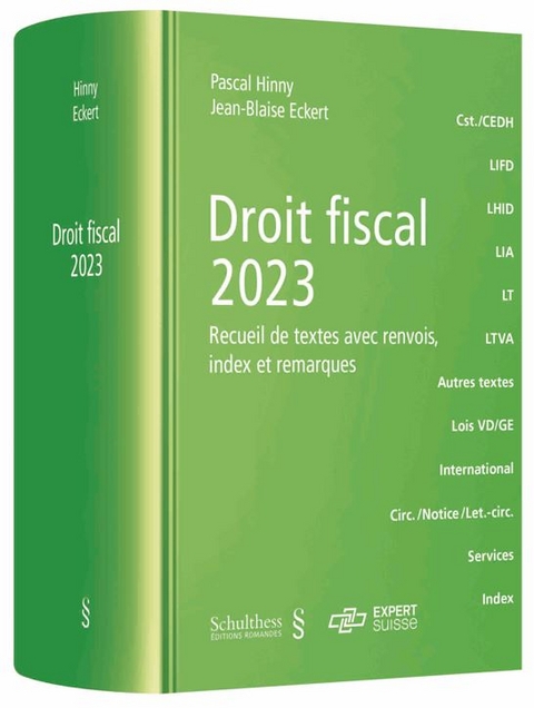 Droit Fiscal 2023 PrintPlu&sect; - Pascal Hinny, Jean-Blaise Eckert