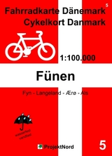 5 Fahrradkarte D&auml;nemark / Cykelkort Danmark 1:100.000 - F&uuml;nen - Jens Uwe Mollenhauer