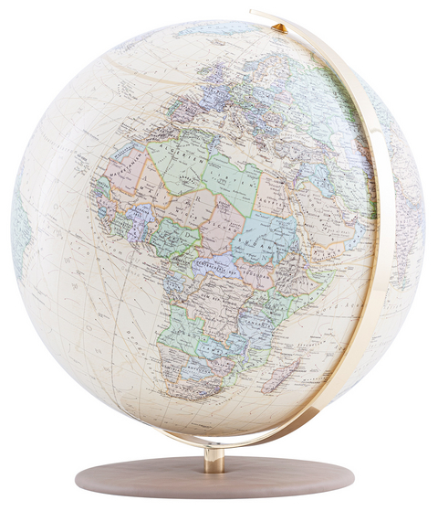 Tischglobus COLUMBUS ROYAL Regent Lederausf&uuml;hrung &Oslash; 40 cm