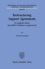 Restructuring Support Agreements. - Markus Baschnagel