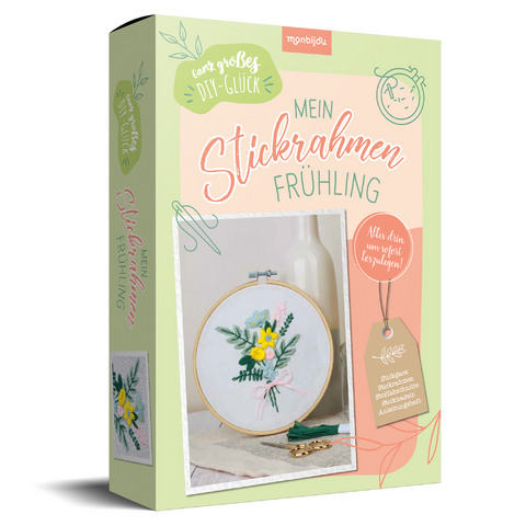 Ganz gro&szlig;es DIY-Gl&uuml;ck: Mein Stickrahmen Fr&uuml;hling