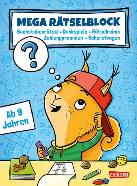 Mega R&auml;tselblock - Buchstabenr&auml;tsel, Denkspiele, Zahlenpyramiden, R&auml;tselreime, Scherzfragen - Jasmin Riter