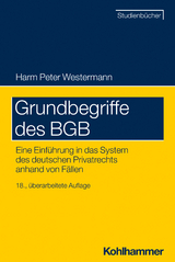 Grundbegriffe des BGB - Westermann, Harm Peter
