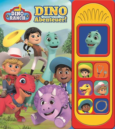 Dino Ranch - Dino-Abenteuer! - Soundbuch - Pappbilderbuch mit 7 dinotastischen Ger&auml;uschen - 