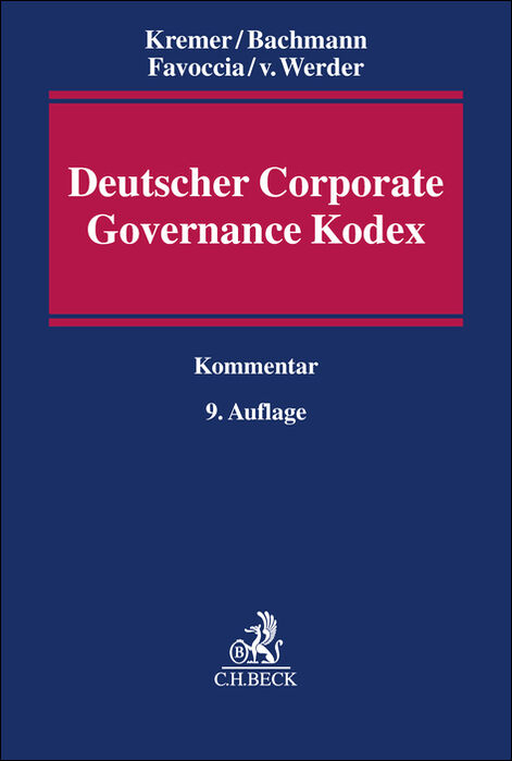 Deutscher Corporate Governance Kodex - Thomas Kremer, Gregor Bachmann, Daniela Favoccia