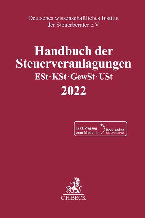 Handbuch der Steuerveranlagungen - 