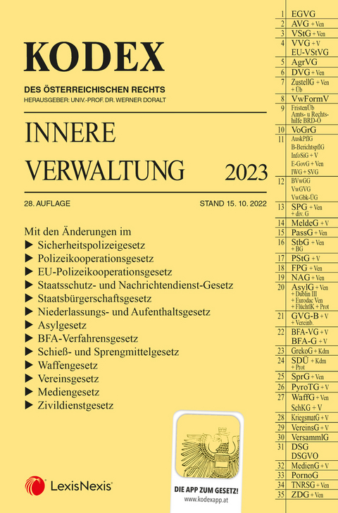 KODEX Innere Verwaltung 2023 - inkl. App - 