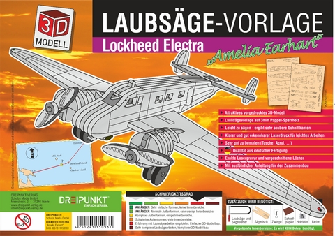 Laubs&auml;gevorlage Lockheed Electra - 
