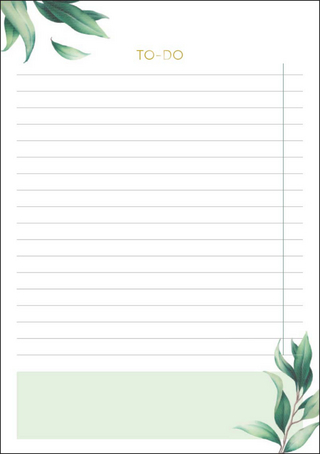 To-Do Block Botanical, vegan