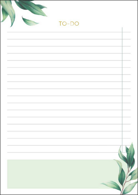 To-Do Block Botanical, vegan - 