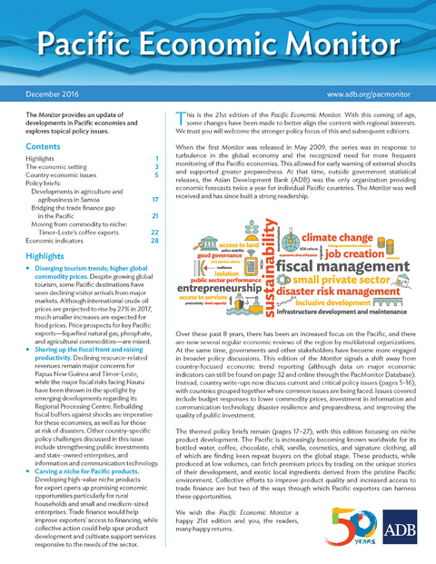 Pacific Economic Monitor December 2016