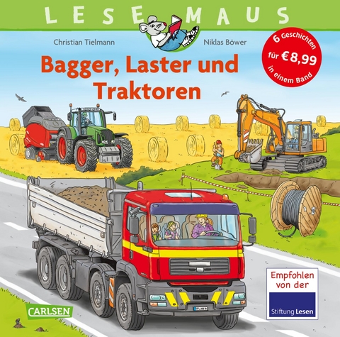LESEMAUS Sonderb&auml;nde: Bagger, Laster und Traktoren &ndash; Alles &uuml;ber Fahrzeuge - Christian Tielmann