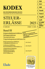 KODEX Steuer-Erl&auml;sse 2023, Band III - Elisabeth Titz-Fr&uuml;hmann