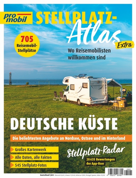 promobil Stellplatz Atlas Extra - Deutsche K&uuml;ste