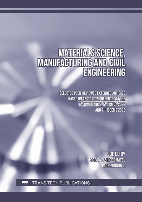 Materials Science, Manufacturing and Civil Engineering - 