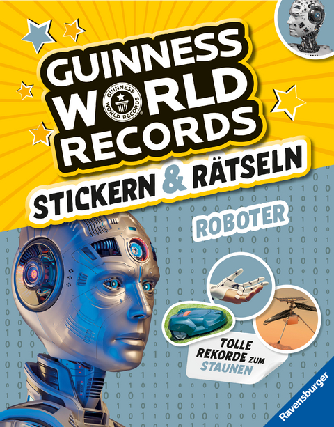 Guinness World Records Stickern und R&auml;tseln: Roboter - Eddi Adler, Martine Richter