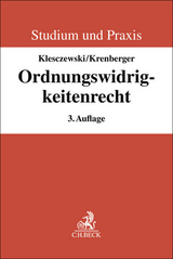 Ordnungswidrigkeitenrecht - Diethelm Klesczewski, Benjamin Krenberger