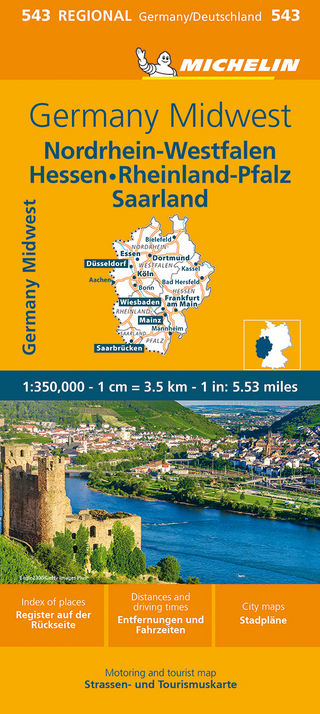 Germany Midwest - Michelin Regional Map 543