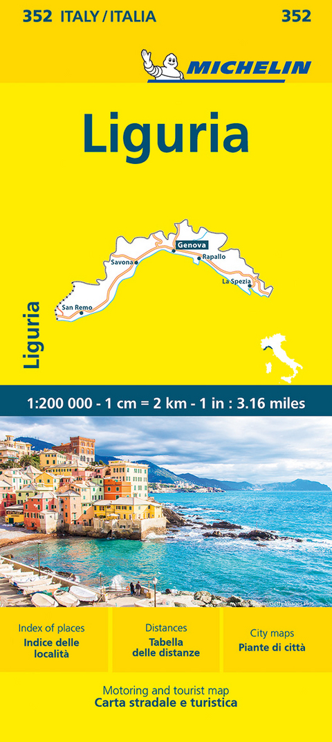 Liguria - Michelin Local Map 352 -  Michelin