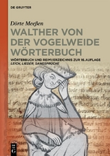 Walther von der Vogelweide W&ouml;rterbuch - D&ouml;rte Mee&szlig;en