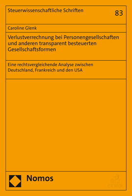 Verlustverrechnung bei Personengesellschaften und anderen transparent besteuerten Gesellschaftsformen