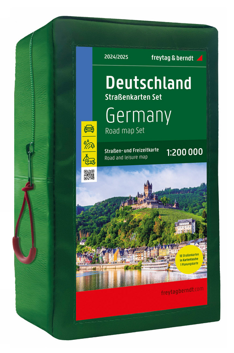 Deutschland, Stra&szlig;enkarten-Set 1:200.000, 2024/2025, freytag & berndt