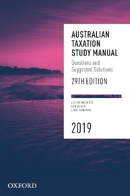 Australian Taxation Study Manual 2019