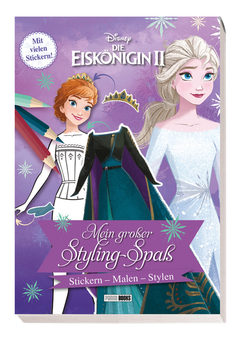 Disney Die Eisk&ouml;nigin 2: Mein gro&szlig;er Styling-Spa&szlig;: Stickern, Malen, Stylen -  Panini