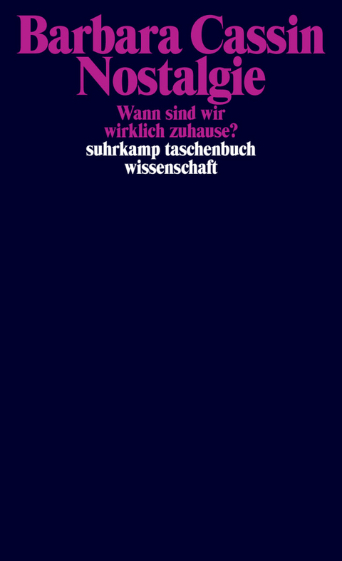 Nostalgie - Barbara Cassin
