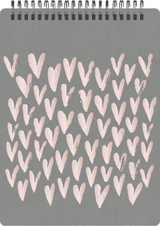 Notizblock Soft Touch Grey, vegan - 