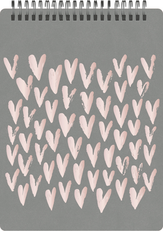 Notizblock Soft Touch Grey, vegan