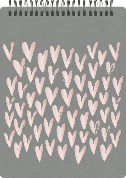 Notizblock Soft Touch Grey, vegan - 